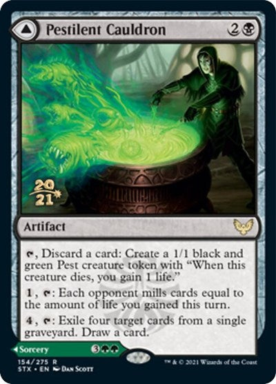 Pestilent Cauldron // Restorative Burst [Strixhaven: School of Mages Prerelease Promos] | Odin's Place