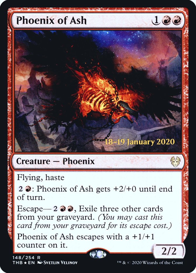 Phoenix of Ash [Theros Beyond Death Prerelease Promos] | Odin's Place