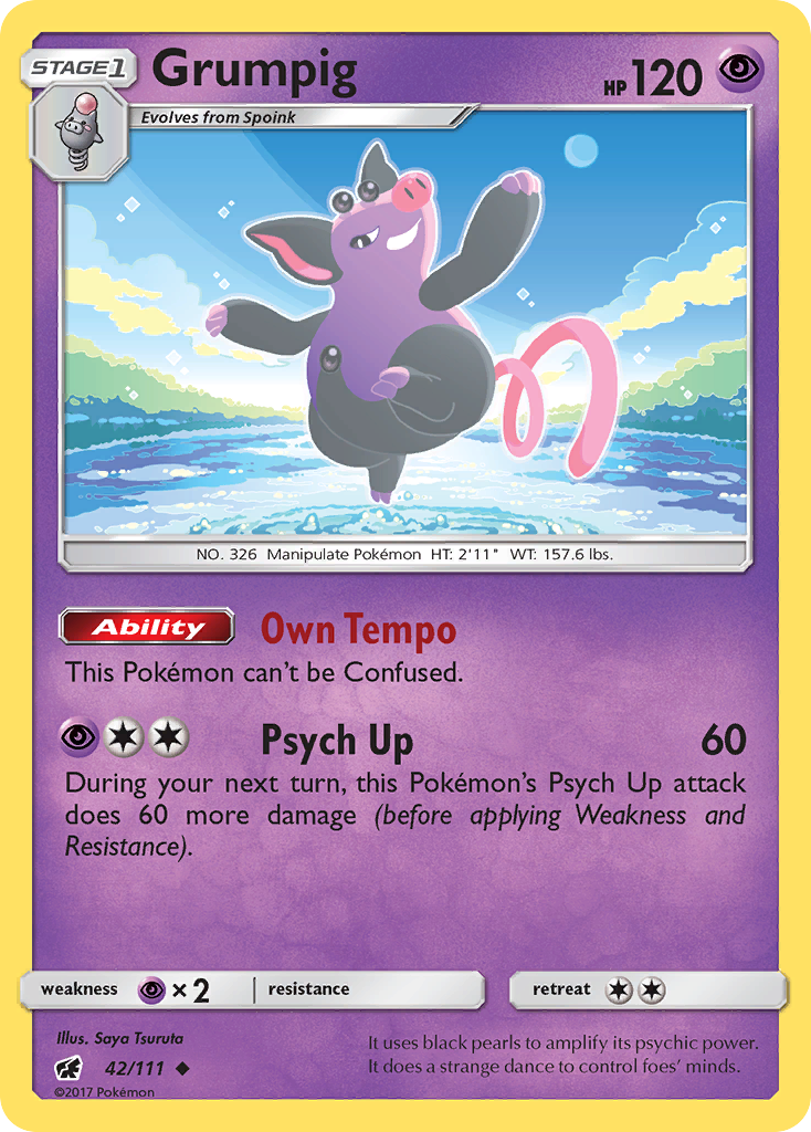 Grumpig (42/111) [Sun & Moon: Crimson Invasion] | Odin's Place