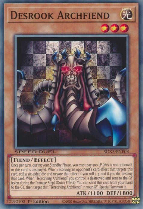 Desrook Archfiend [SGX3-ENE08] Common | Odin's Place