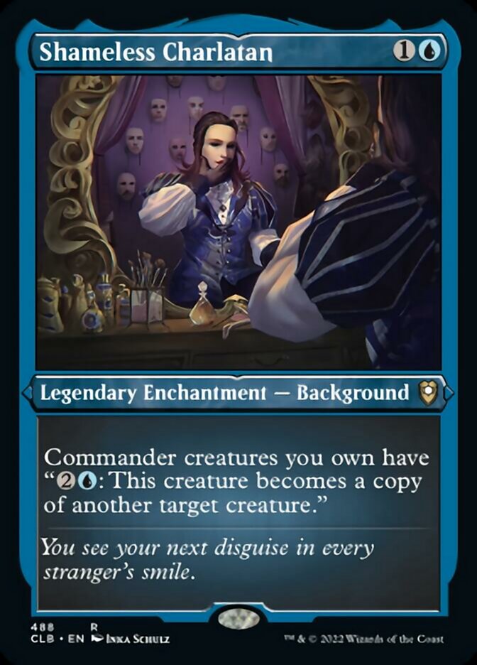 Shameless Charlatan (Foil Etched) [Commander Legends: Battle for Baldur's Gate] | Odin's Place