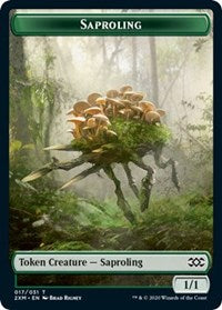 Saproling // Servo Double-Sided Token [Double Masters Tokens] | Odin's Place