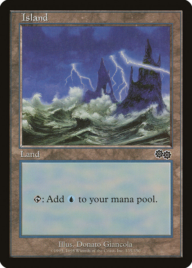 Island (335) [Urza's Saga] | Odin's Place