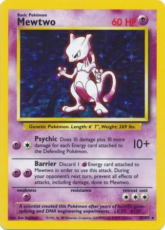 Mewtwo (10/102) [Base Set Unlimited] | Odin's Place