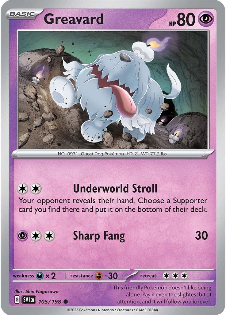 Greavard (105/198) [Scarlet & Violet: Base Set] | Odin's Place