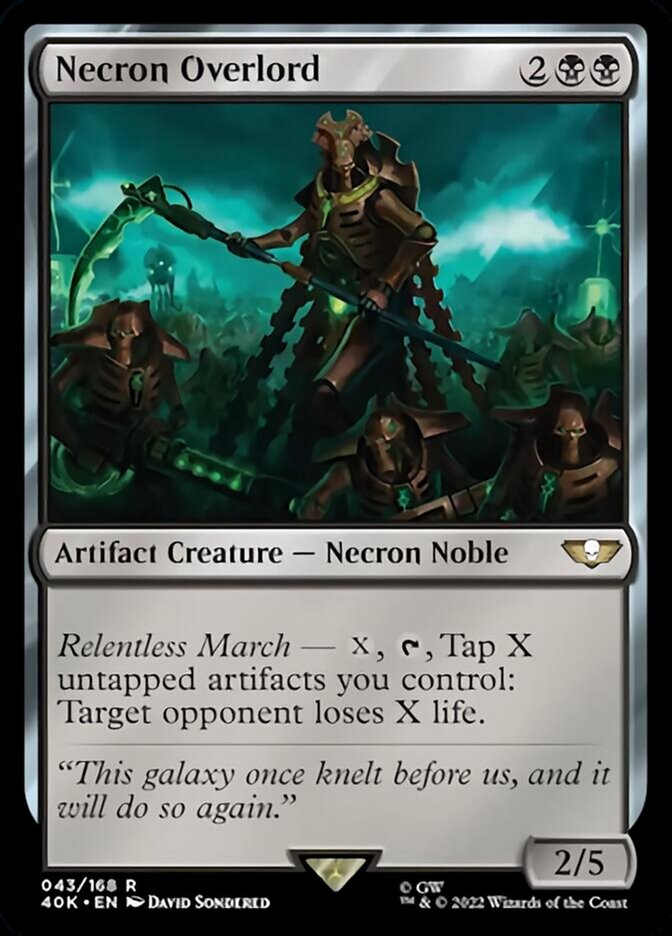 Necron Overlord (Surge Foil) [Warhammer 40,000] | Odin's Place