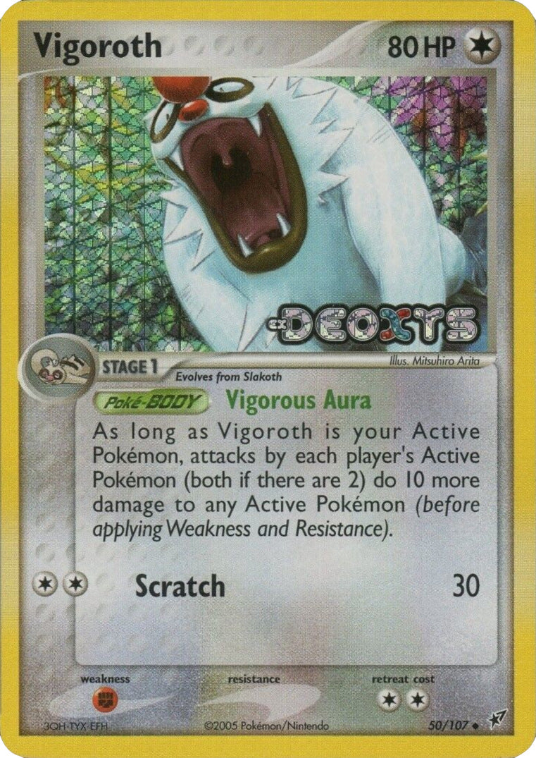 Vigoroth (50/107) (Stamped) [EX: Deoxys] | Odin's Place