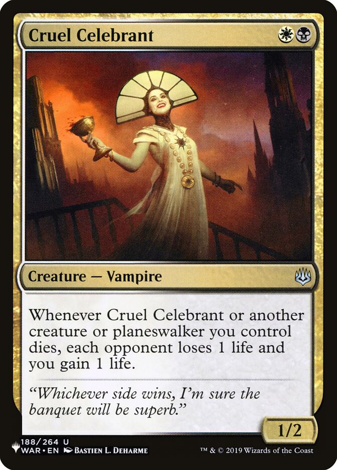 Cruel Celebrant [The List] | Odin's Place