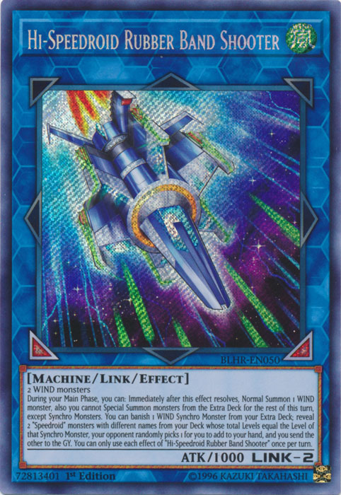Hi-Speedroid Rubber Band Shooter [BLHR-EN050] Secret Rare | Odin's Place