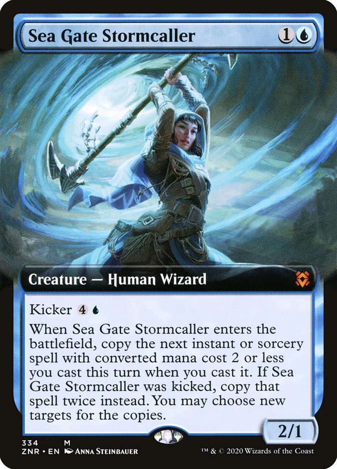 Sea Gate Stormcaller (Extended Art) [Zendikar Rising] | Odin's Place