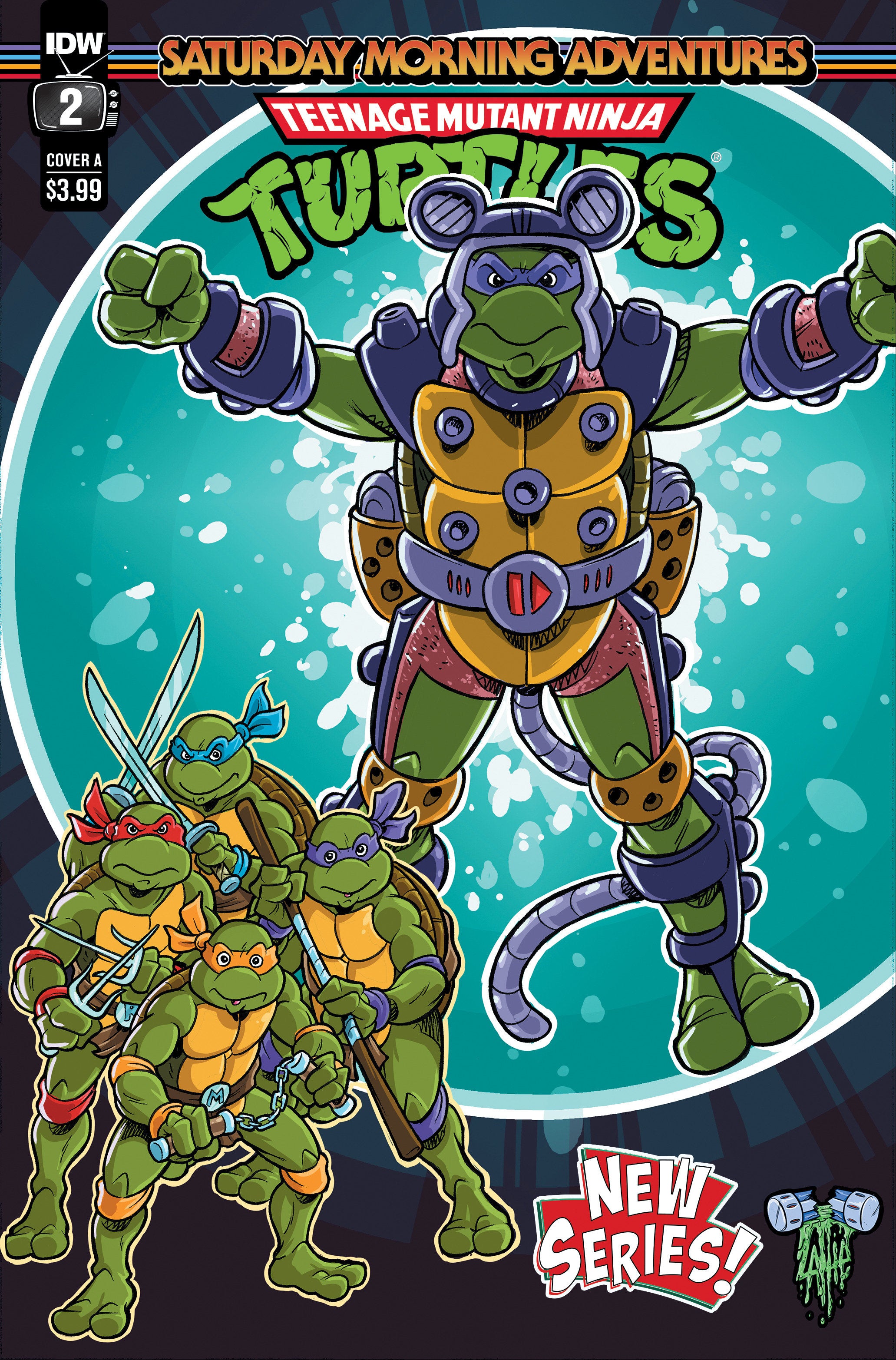 Teenage Mutant Ninja Turtles: Saturday Morning Adventures (2023-) #2 Cover A (Lattie) | Odin's Place