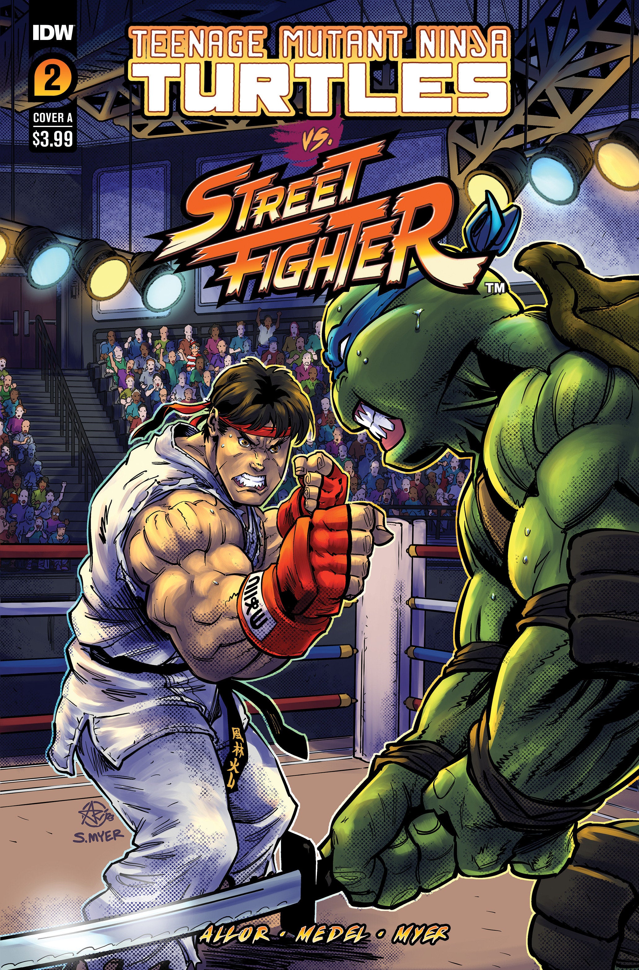 Teenage Mutant Ninja Turtles vs. Street Fighter #2 Cover A (Medel) | Odin's Place