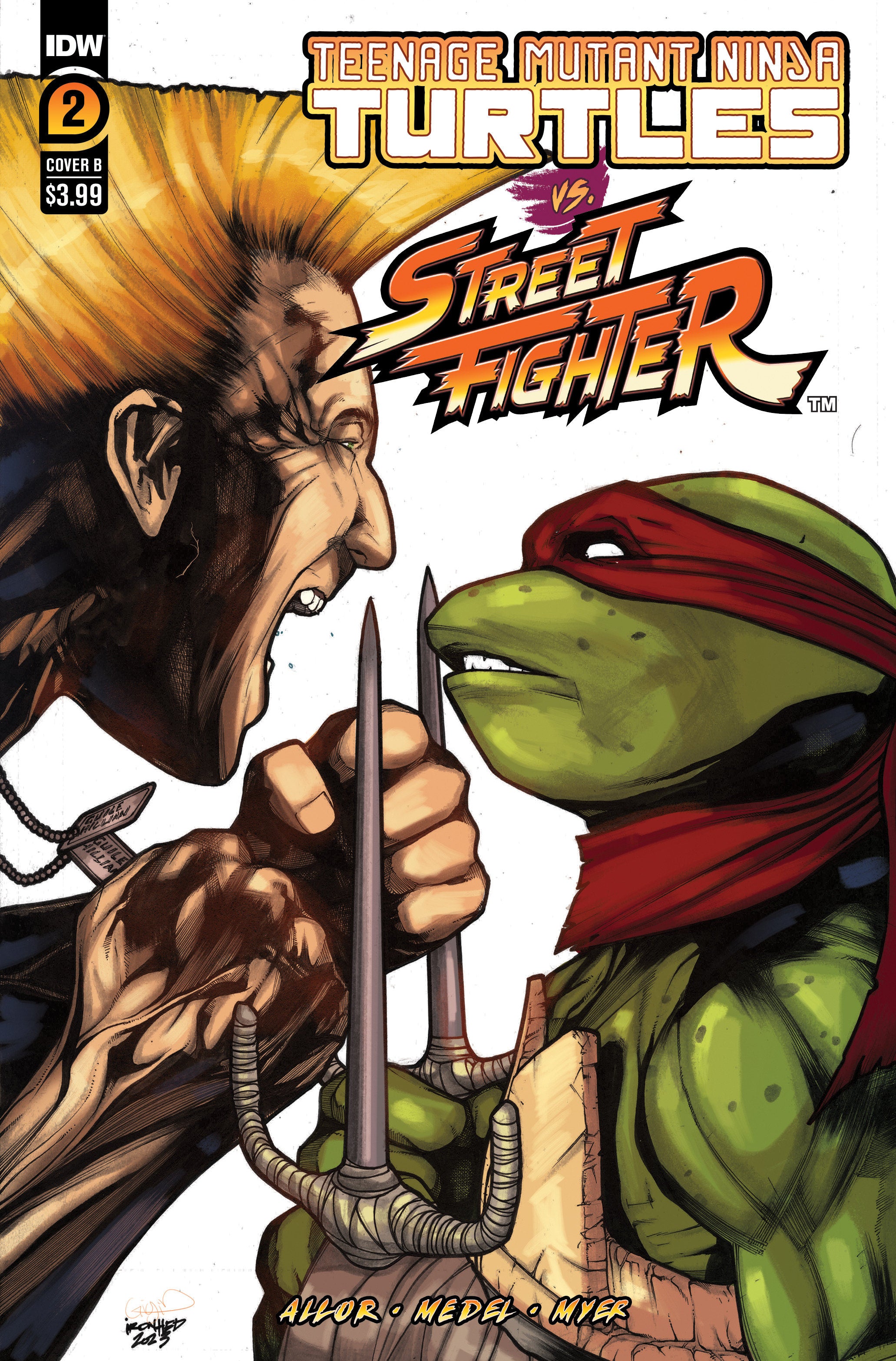 Teenage Mutant Ninja Turtles vs. Street Fighter #2 Variant B (Sanchez) | Odin's Place