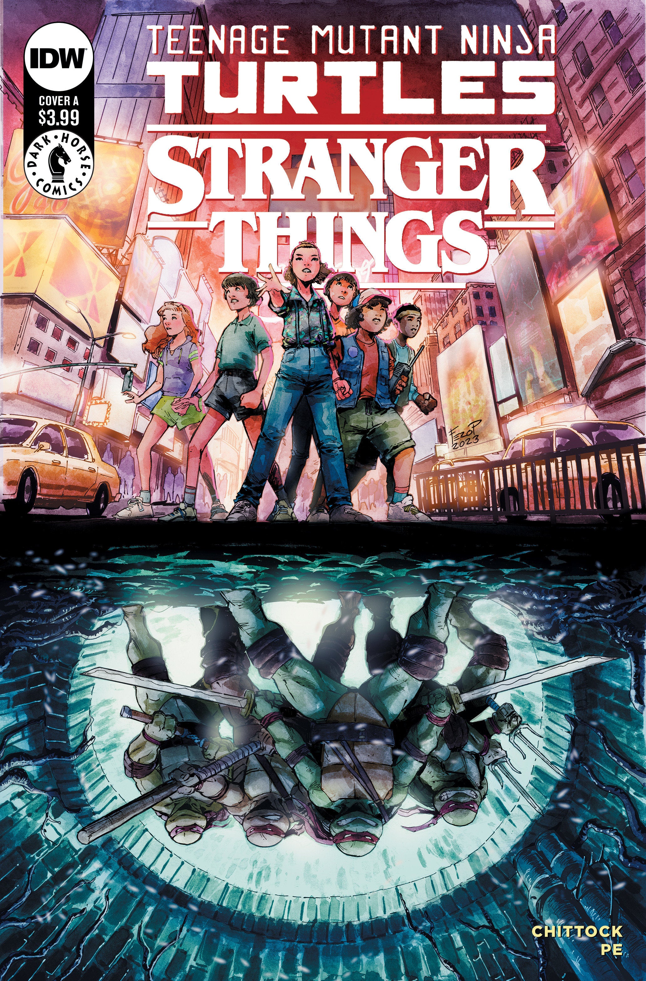 Teenage Mutant Ninja Turtles X Stranger Things #1 Cover A (Pe) | Odin's Place