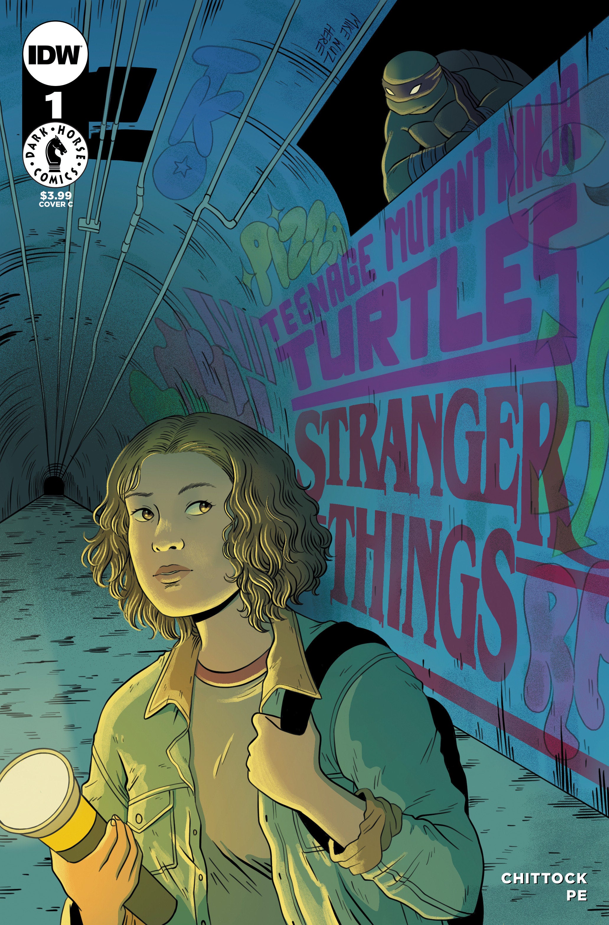 Teenage Mutant Ninja Turtles X Stranger Things #1 Variant C (Woodall) | Odin's Place