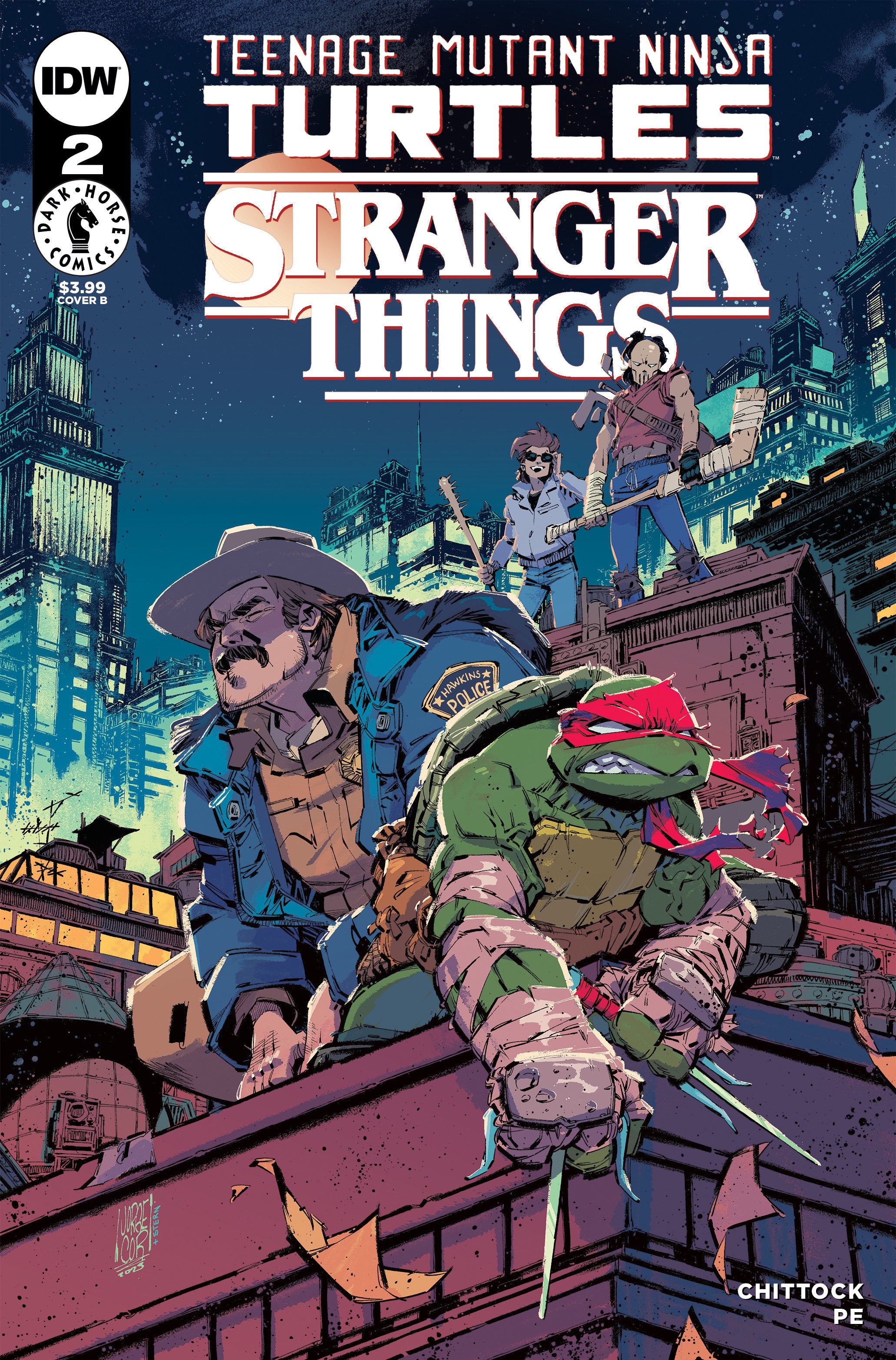 Teenage Mutant Ninja Turtles X Stranger Things #2 Variant B (Corona) | Odin's Place