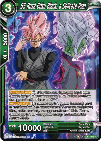 SS Rose Goku Black, a Delicate Plan (Reprint) (DB1-056) [Battle Evolution Booster] | Odin's Place