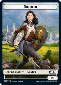 Soldier // Treasure Double-Sided Token [Core Set 2021 Tokens] | Odin's Place