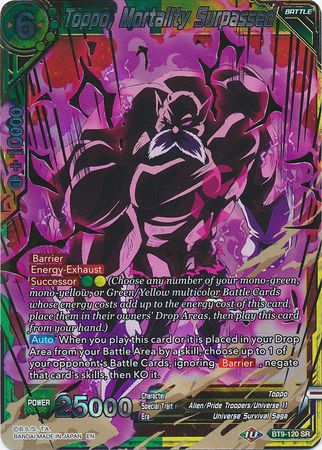 Toppo, Mortality Surpassed (BT9-120) [Universal Onslaught] | Odin's Place