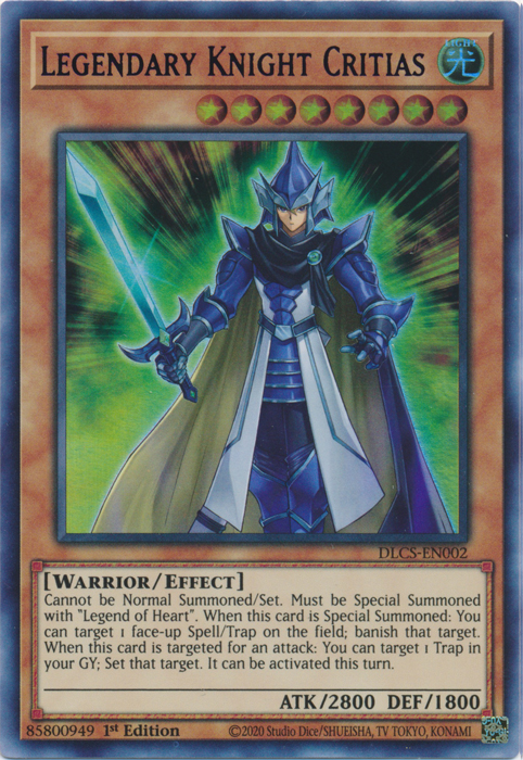 Legendary Knight Critias (Blue) [DLCS-EN002] Ultra Rare | Odin's Place