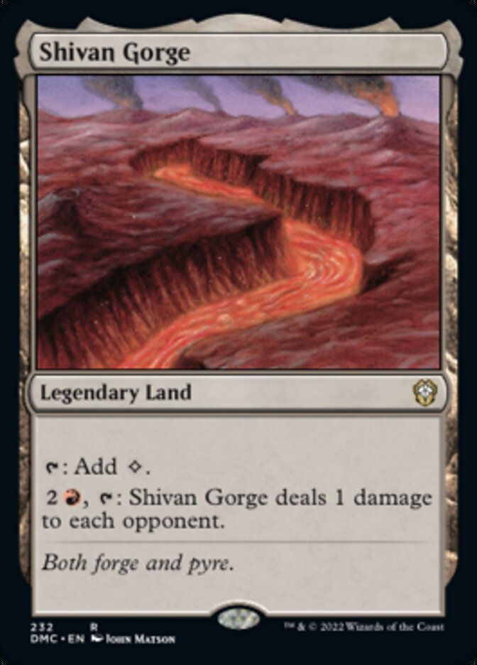 Shivan Gorge [Dominaria United Commander] | Odin's Place