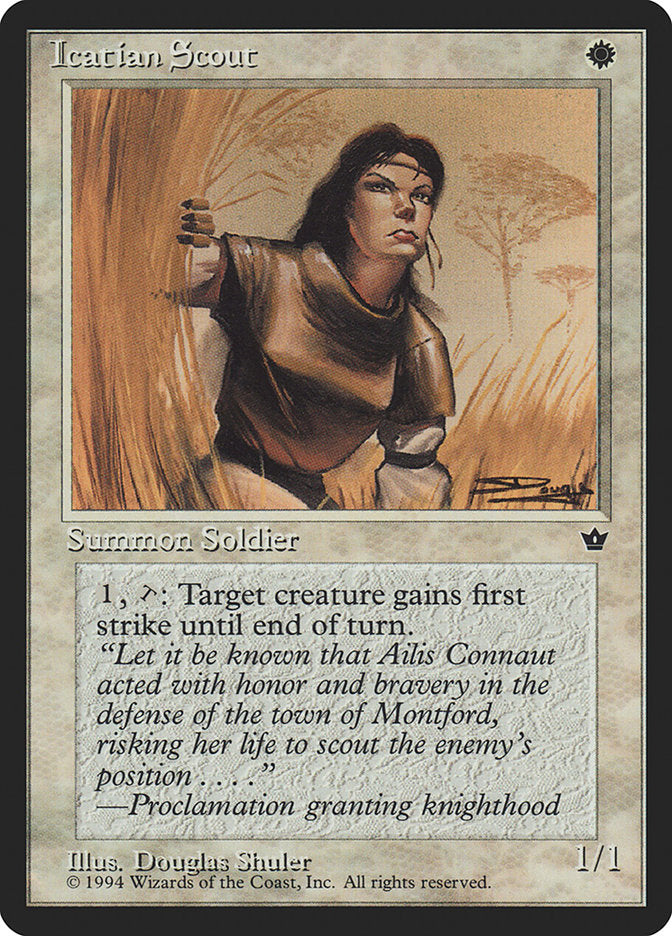 Icatian Scout (Douglas Shuler) [Fallen Empires] | Odin's Place