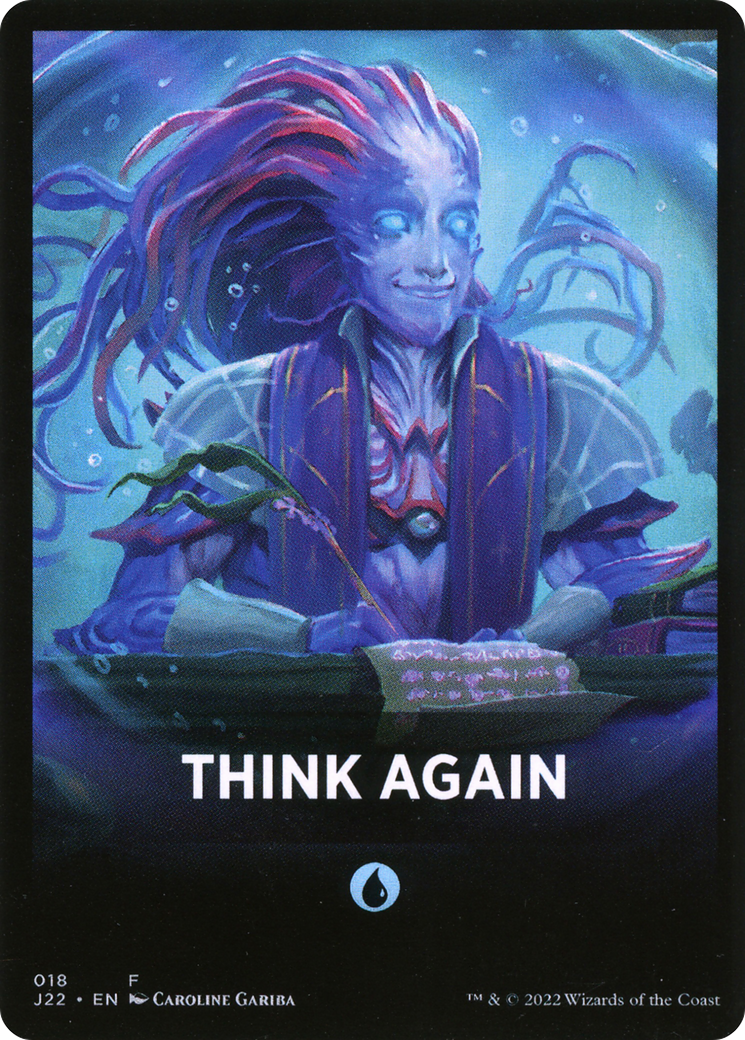 Think Again Theme Card [Jumpstart 2022 Front Cards] | Odin's Place