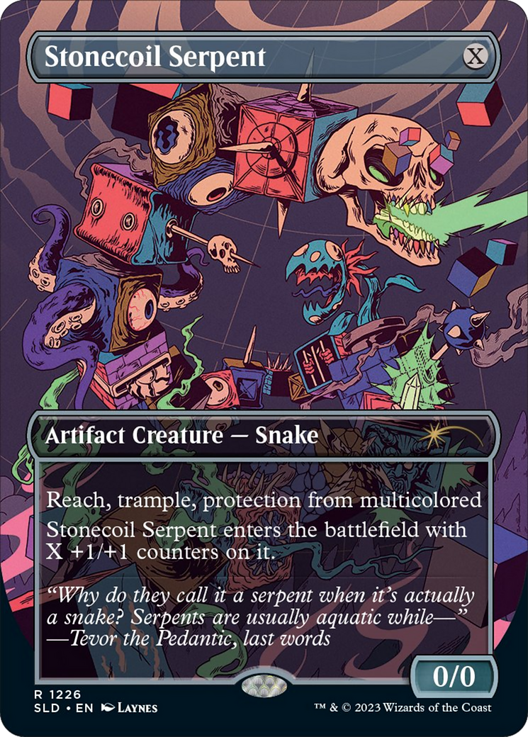 Stonecoil Serpent (Borderless) [Secret Lair Drop Series] | Odin's Place