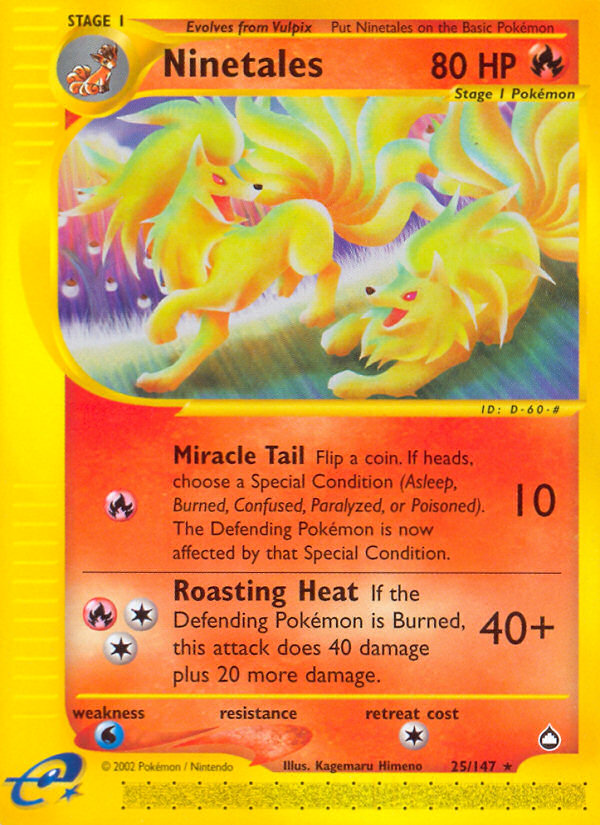 Ninetales (25/147) [Aquapolis] | Odin's Place