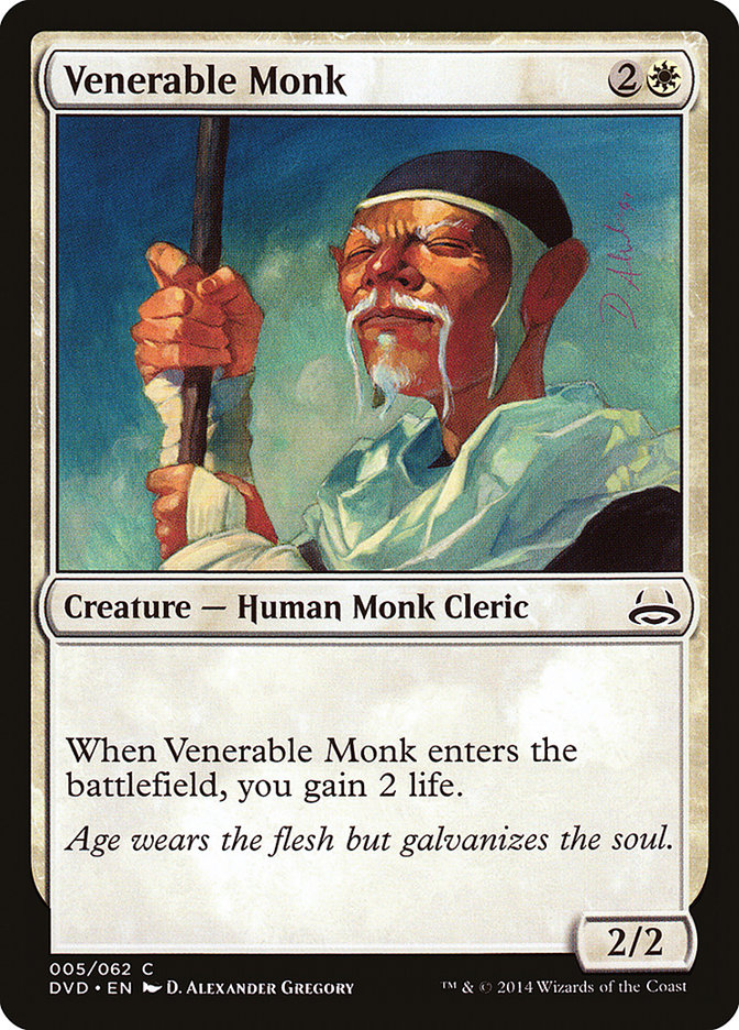 Venerable Monk (5) (Divine vs. Demonic) [Duel Decks Anthology] | Odin's Place