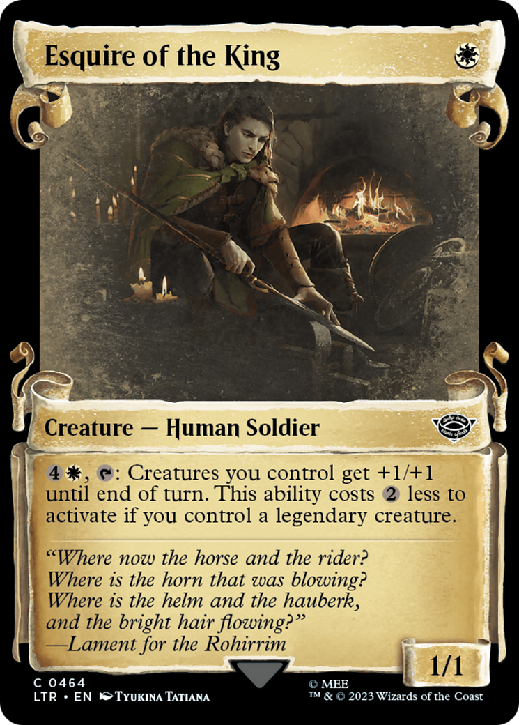 Esquire of the King [The Lord of the Rings: Tales of Middle-Earth Showcase Scrolls] | Odin's Place