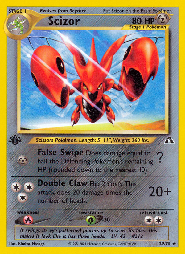 Scizor (29/75) [Neo Discovery 1st Edition] | Odin's Place