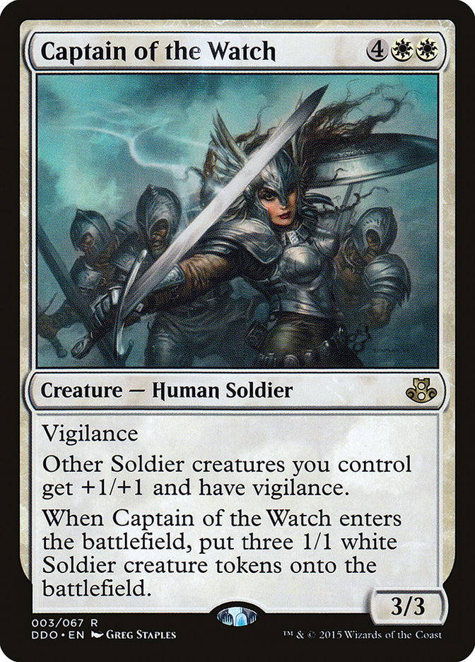Captain of the Watch (3) [Duel Decks: Elspeth vs. Kiora] | Odin's Place