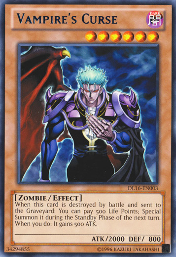 Vampire's Curse (Blue) [DL16-EN003] Rare | Odin's Place
