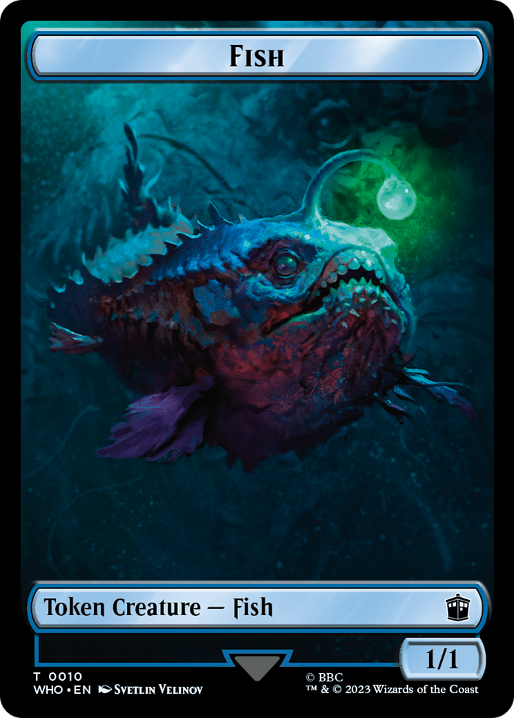 Human (0006) // Fish Double-Sided Token [Doctor Who Tokens] | Odin's Place