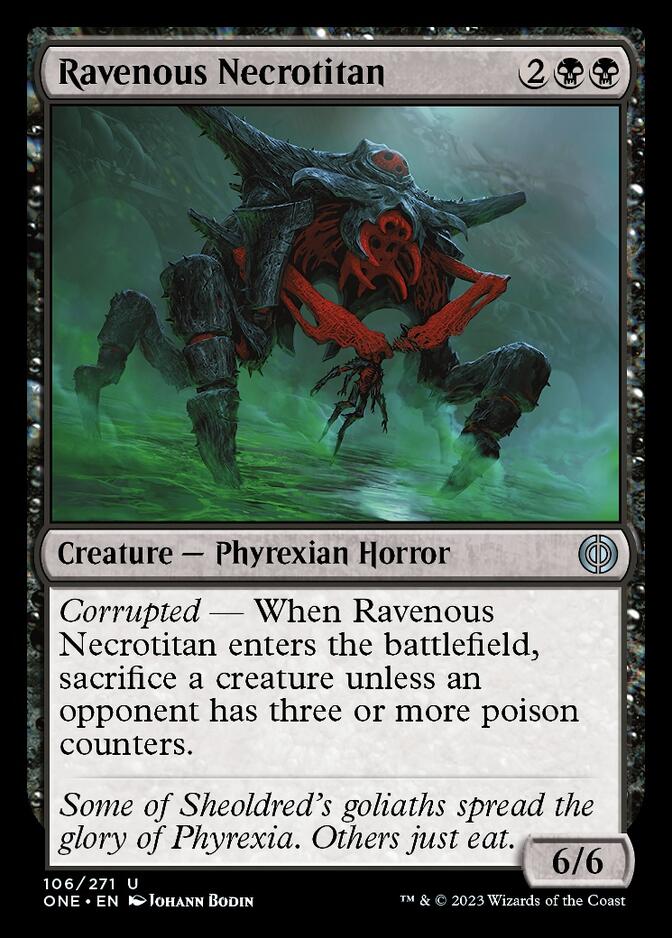 Ravenous Necrotitan [Phyrexia: All Will Be One] | Odin's Place