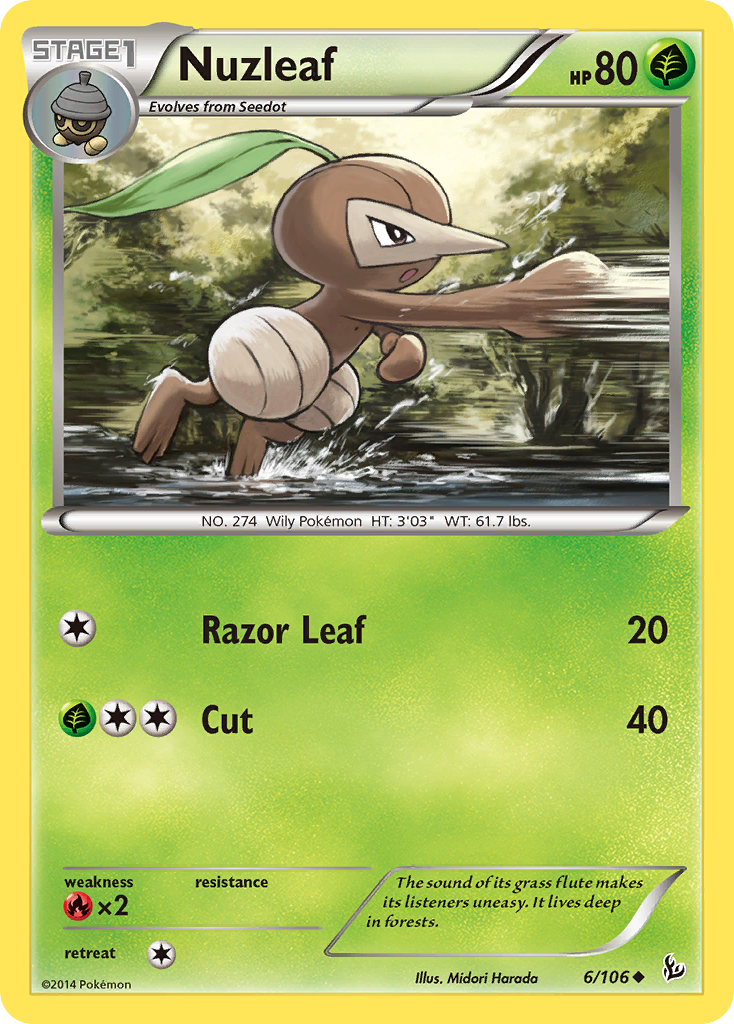 Nuzleaf (6/106) [XY: Flashfire] | Odin's Place