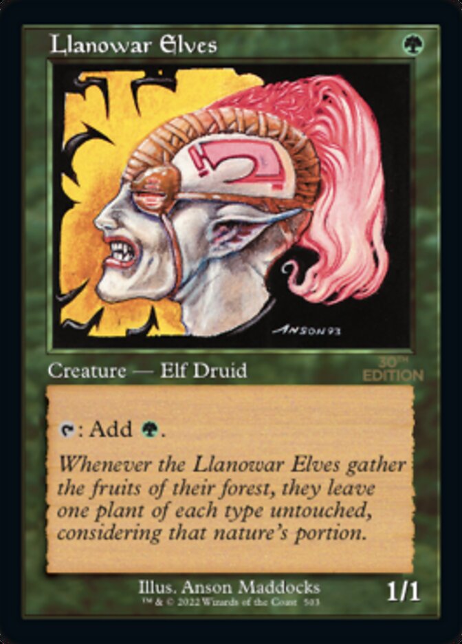 Llanowar Elves (Retro) [30th Anniversary Edition] | Odin's Place