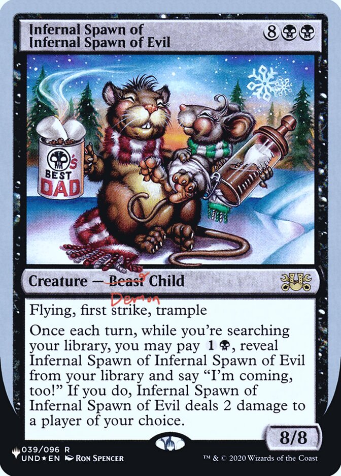 Infernal Spawn of Infernal Spawn of Evil (Unfinity Foil Edition) [The List] | Odin's Place