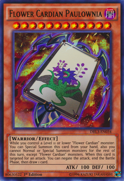 Flower Cardian Paulownia [DRL3-EN034] Ultra Rare | Odin's Place