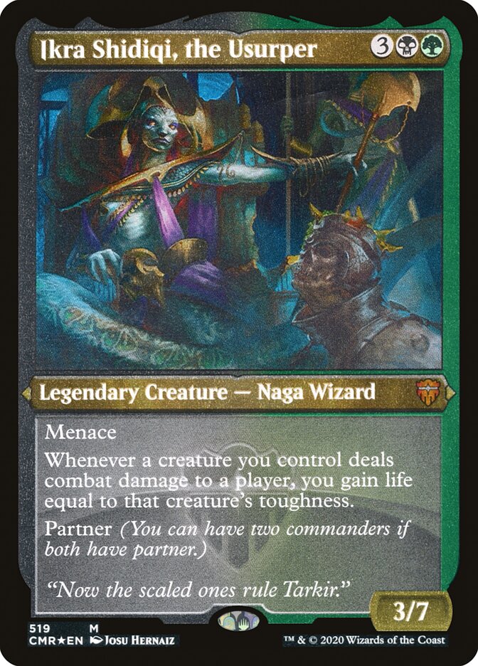 Ikra Shidiqi, the Usurper (Etched) [Commander Legends] | Odin's Place
