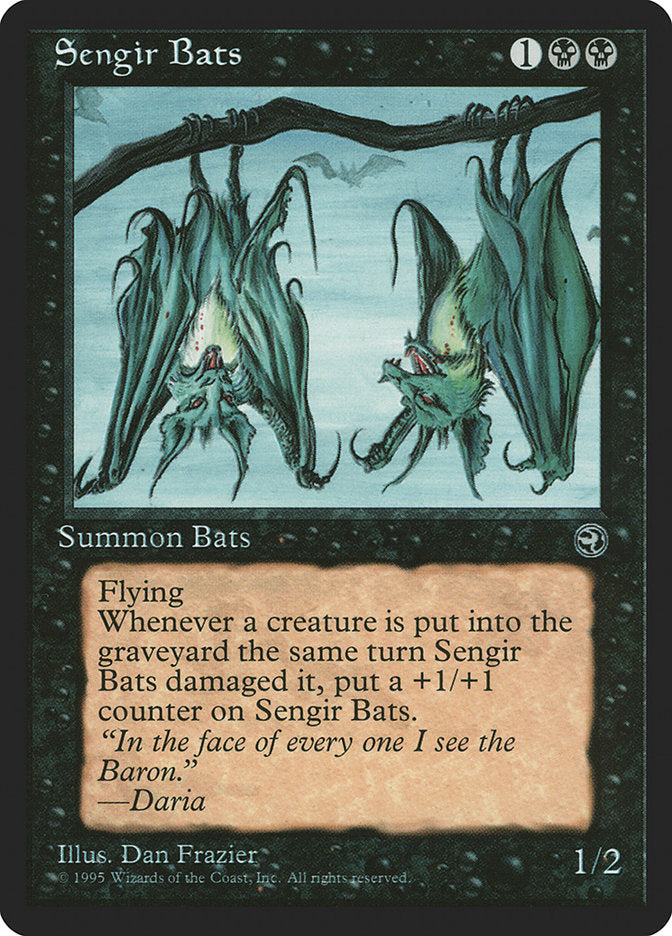 Sengir Bats (Daria Flavor Text) [Homelands] | Odin's Place