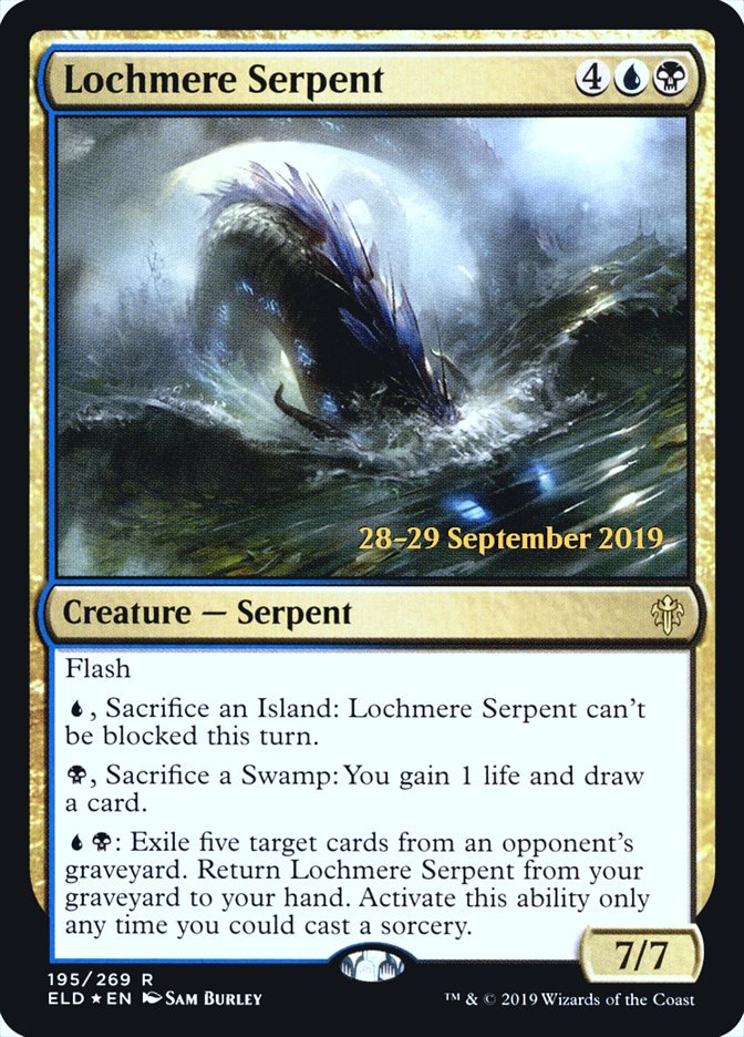 Lochmere Serpent [Throne of Eldraine Prerelease Promos] | Odin's Place