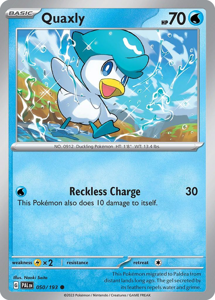 Quaxly (050/193) (Theme Deck Exclusive) [Scarlet & Violet: Paldea Evolved] | Odin's Place