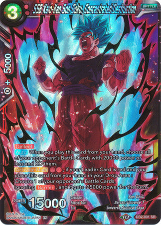 SSB Kaio-Ken Son Goku, Concentrated Destruction (DB2-001) [Divine Multiverse] | Odin's Place