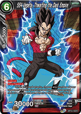 SS4 Vegeta, Thwarting the Dark Empire (Rare) (BT13-130) [Supreme Rivalry] | Odin's Place