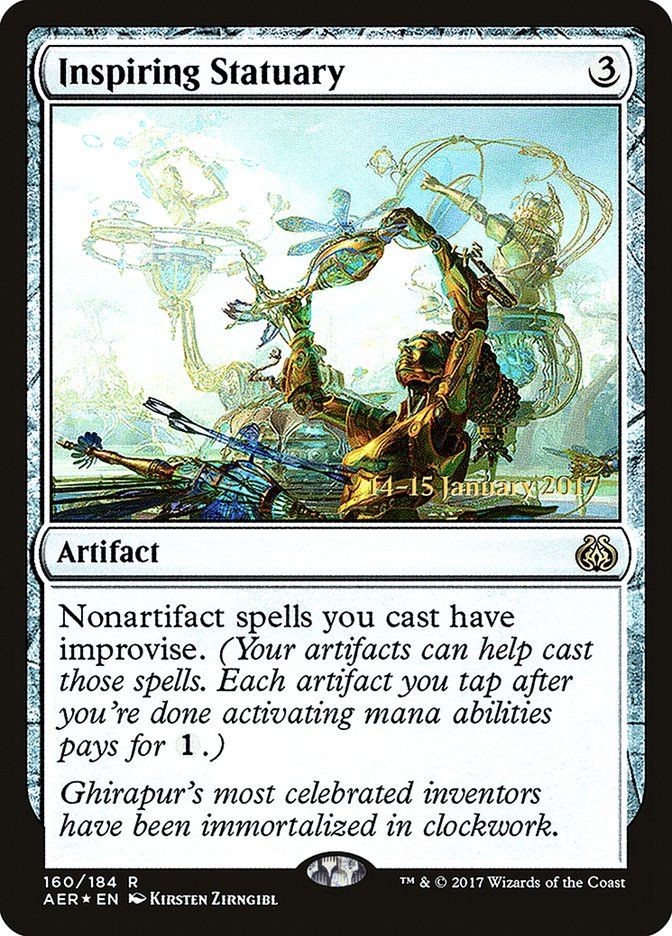 Inspiring Statuary (160) [Aether Revolt Prerelease Promos] | Odin's Place