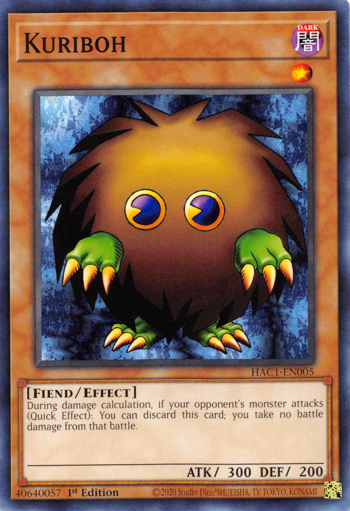 Kuriboh [HAC1-EN005] Common | Odin's Place