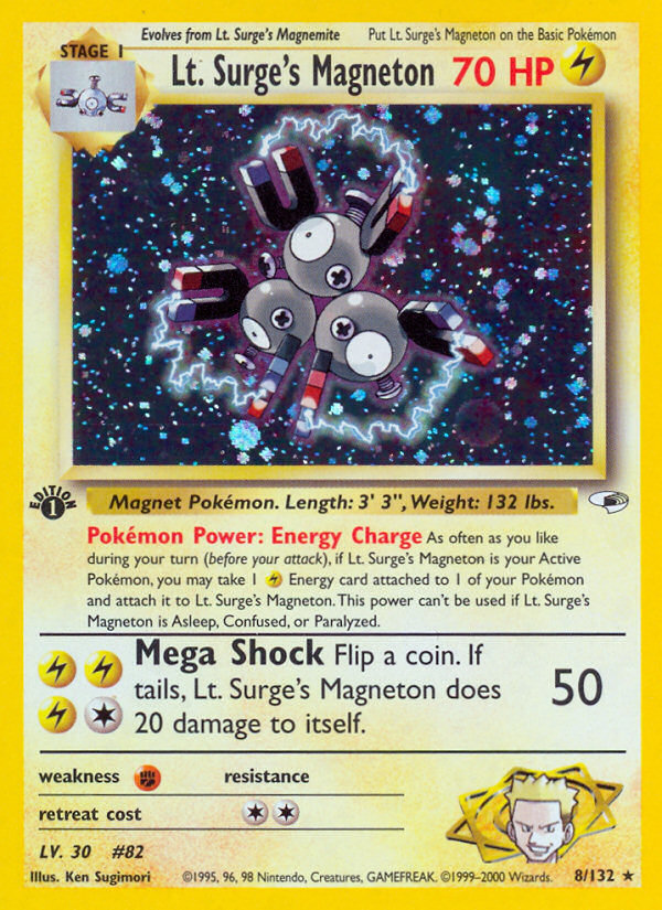 Lt. Surge's Magneton (8/132) [Gym Heroes 1st Edition] | Odin's Place