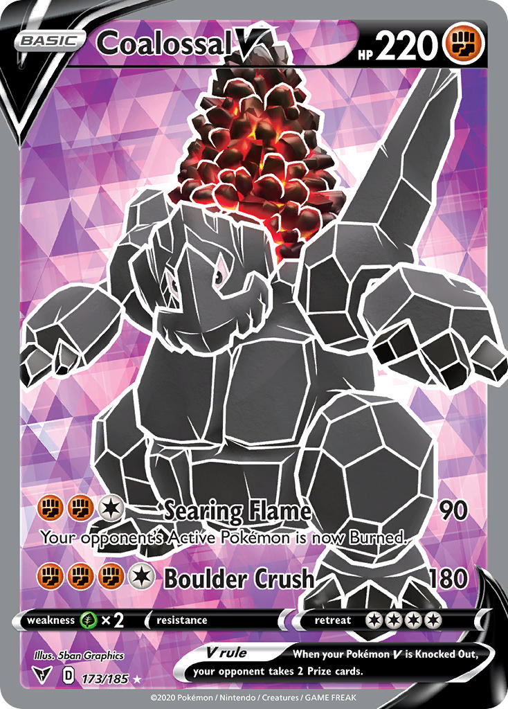 Coalossal V (173/185) [Sword & Shield: Vivid Voltage] | Odin's Place